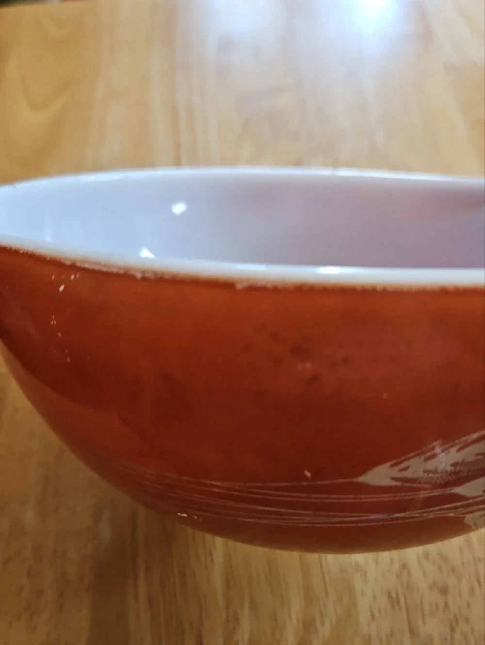 Pryex Harvest Wheat 1.5 Quart Mixing Bowl In Burnt Orange #442